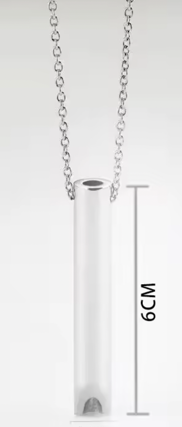Breathing Necklace Silver
