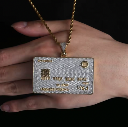 Icy Credit Card Chain Necklace