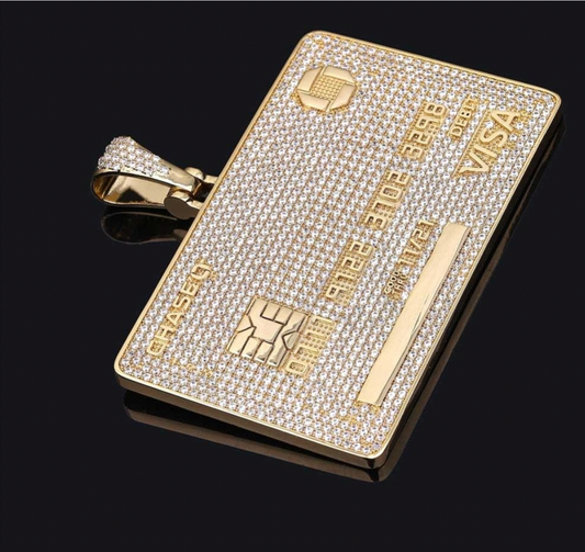 Icy Credit Card Chain Necklace