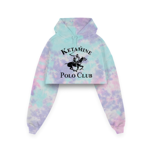 Tie Dye Keta Polo Club Crop Top