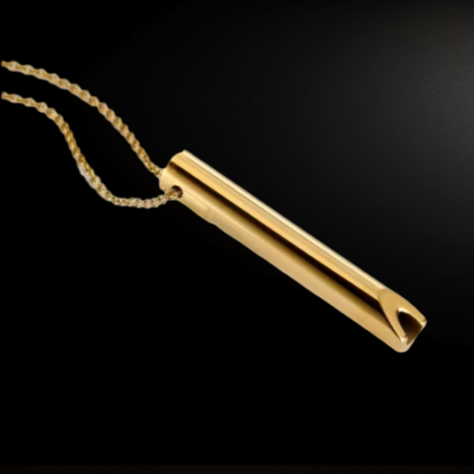 Breathing Necklace Gold